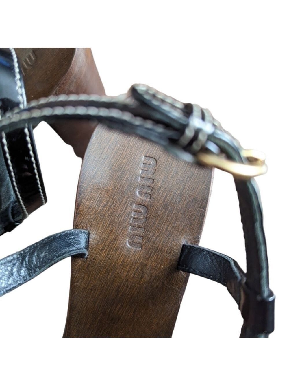 Vtg Miu Miu Heel Sandals - Picture 6 of 12